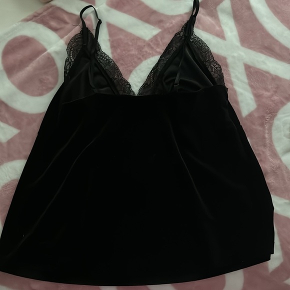 Forever 21 Velvet Lace Top - Picture 2 of 2